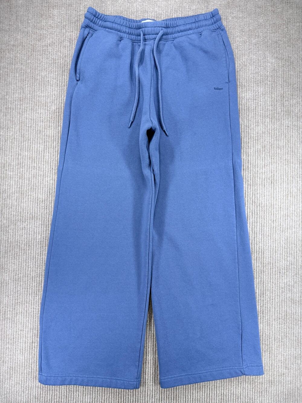 Hollister Feel Good Baggy Bootcut Sweatpants Navy L Tall